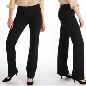 Betabrand pull on long straight leg dress pants